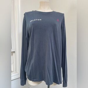 Peloton Long Sleeve Shirt Denim with small logos- Size XL Great Condition